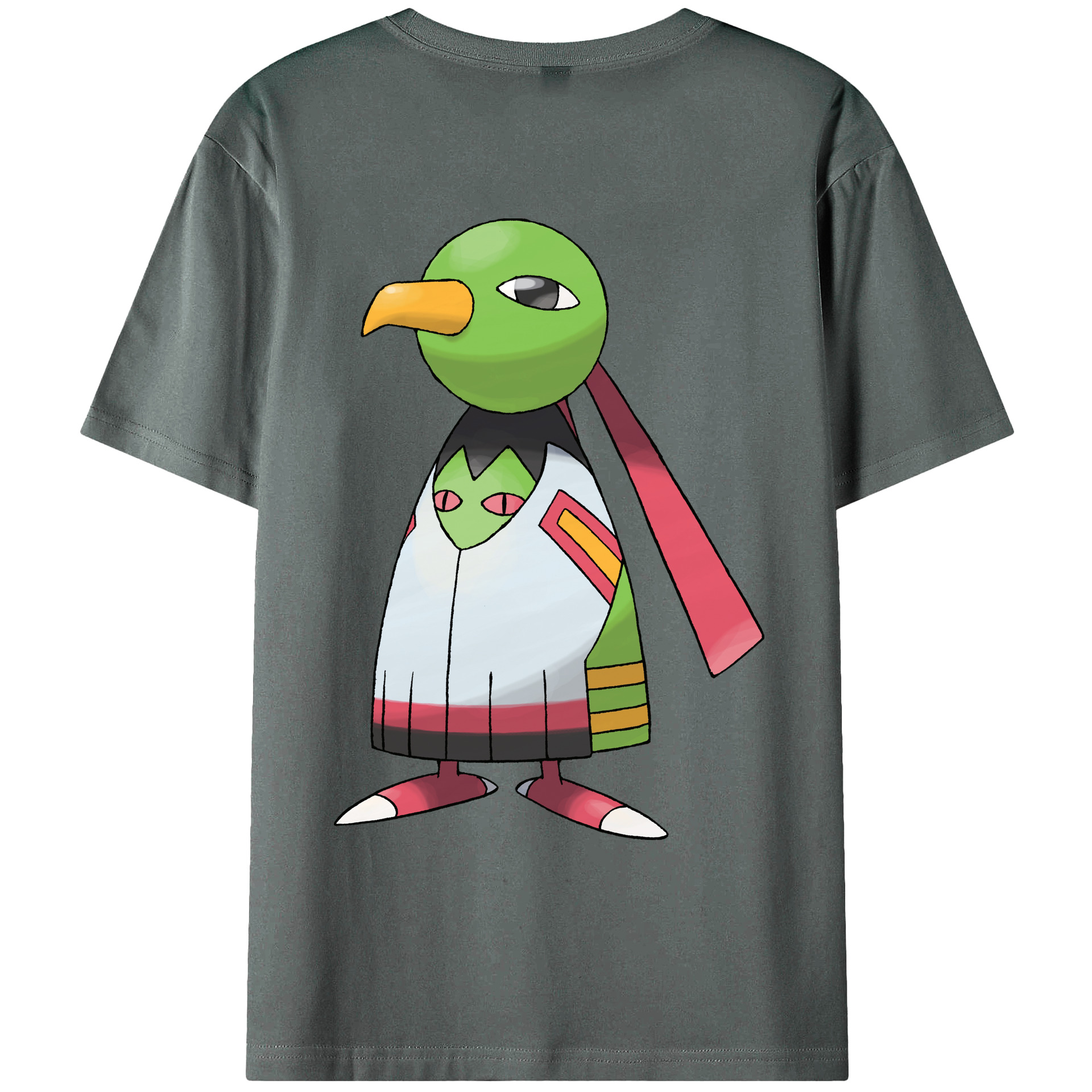 （画像用） ポケットモンスター Pokémon 綿100％ メンズ半袖Tシャツ（バックプリント） 通気性